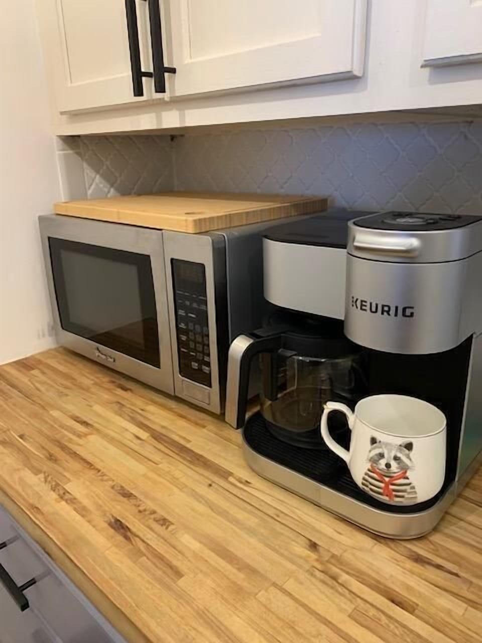 MICROWAVE AND DUAL STYLE COFFEE MAKER