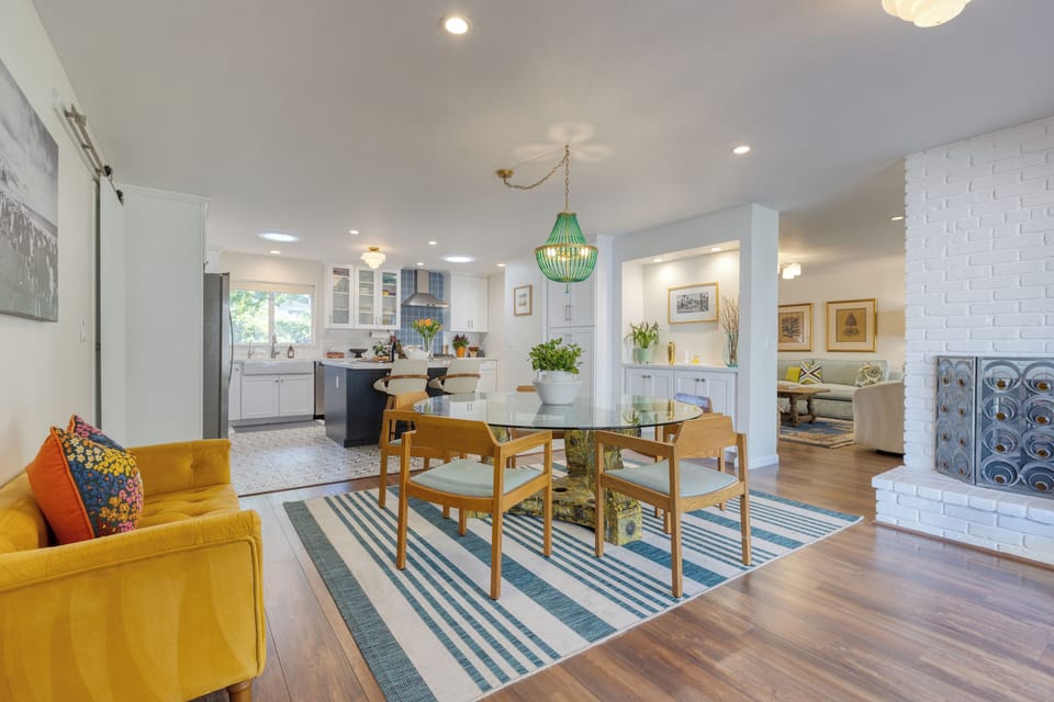 Stylish and bright interior.