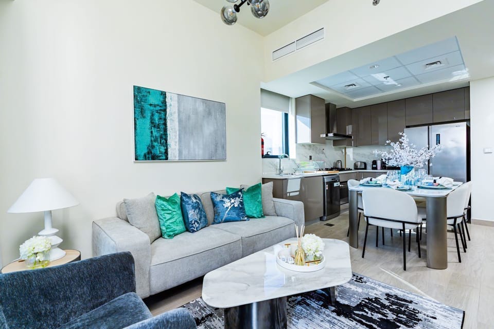 Deluxe Apartment | Living room | Smart TV, Netflix, streaming services