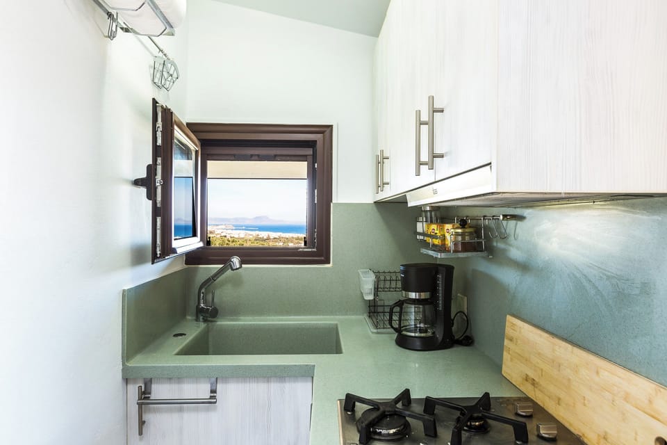 Make your morning coffee and enjoy the view from the window.