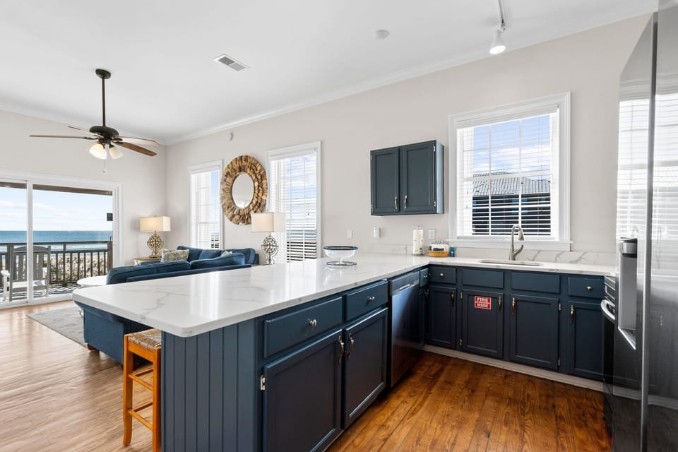 kitchen with a view