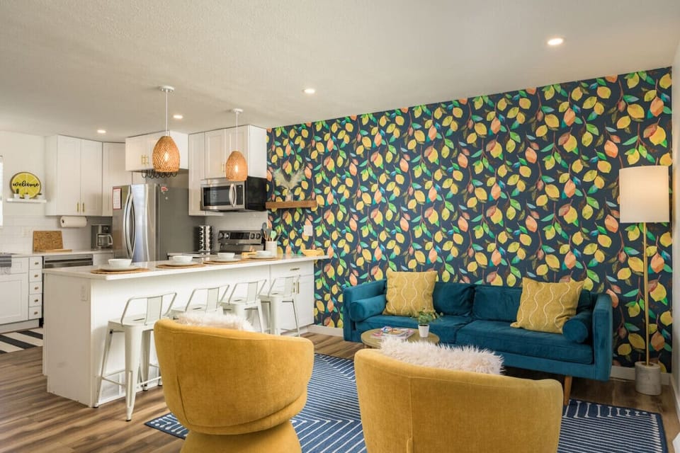 A colorful and cohesive space that brings everyone together.