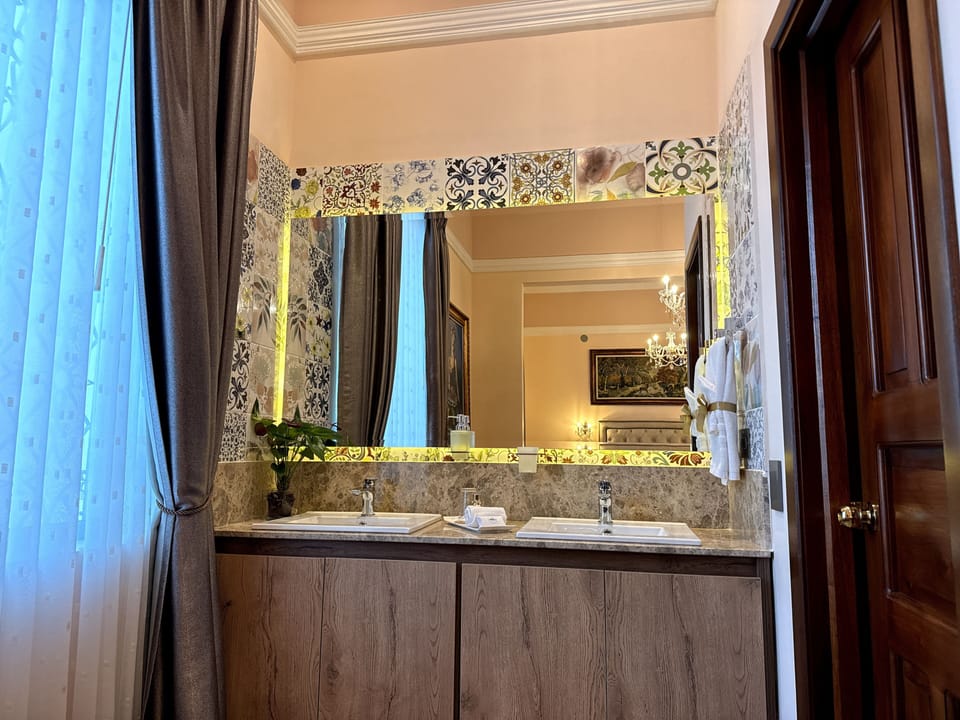 Junior Suite | Bathroom | Shower, free toiletries, towels, soap