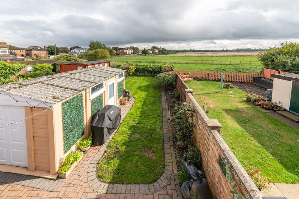 View onto back garden.