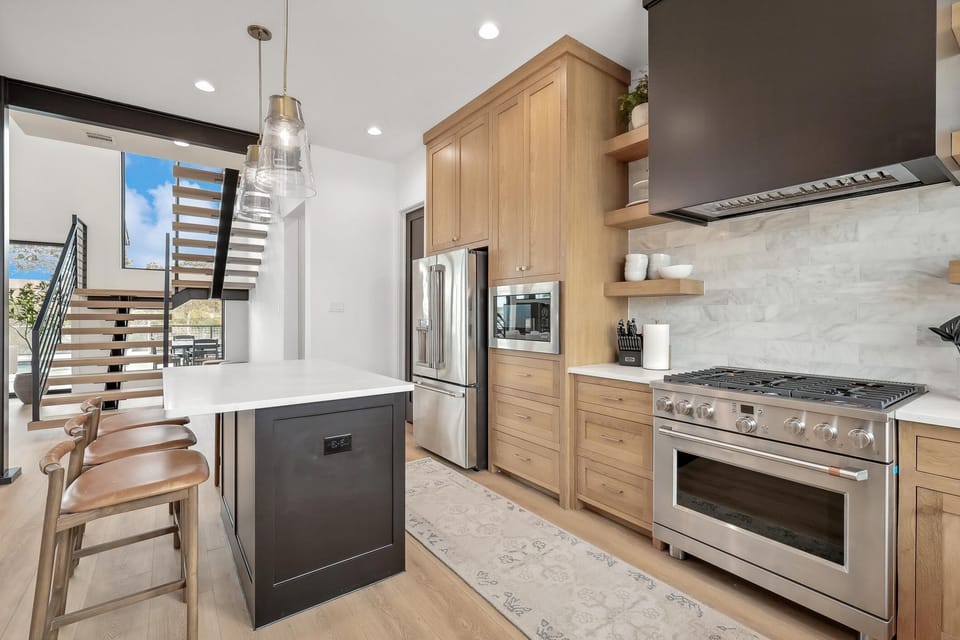 Fully stocked kitchen