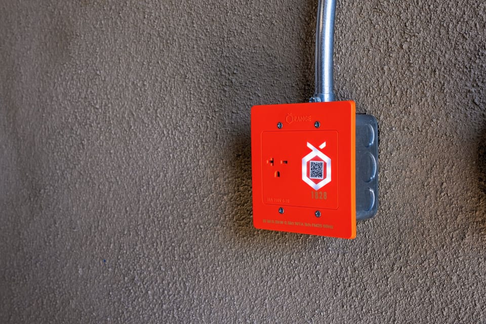 Our on-site charger is compatible w/ NEMA 5-20 & NEMA 6-20 outlets. 