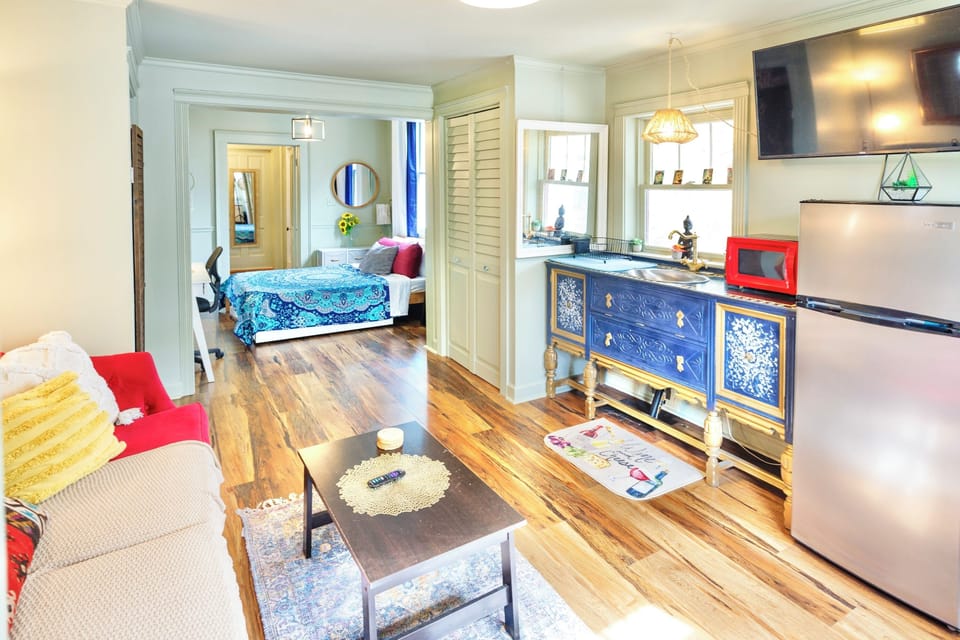 Spacious Comfortable Living Room with TV
