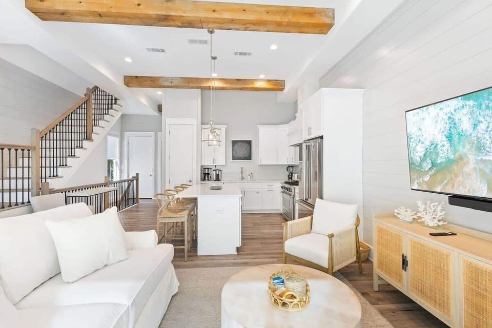 Plenty of seating for everyone is included throughout the second floor living space.