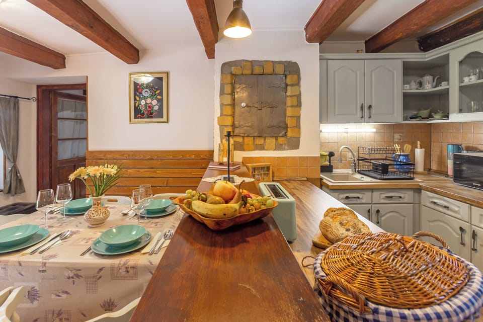 Kitchen and dining area