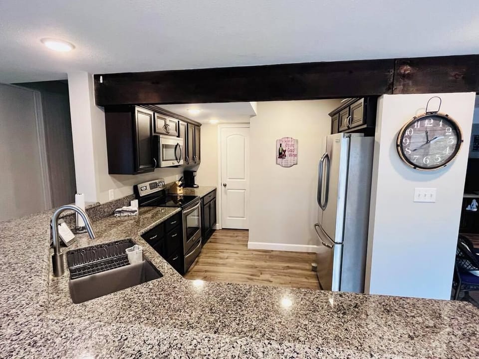 Fully stocked kitchen
