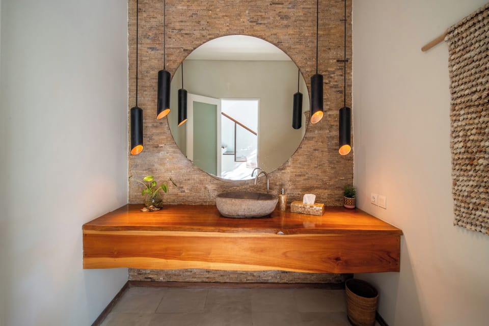 Luxury Villa, Patio, Pool View | Bathroom | Free toiletries, towels
