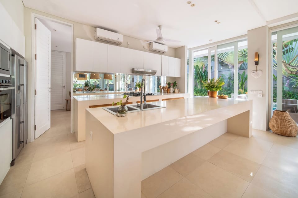 Luxury Villa, Patio, Pool View | Private kitchen | Fridge, microwave, stovetop, coffee/tea maker