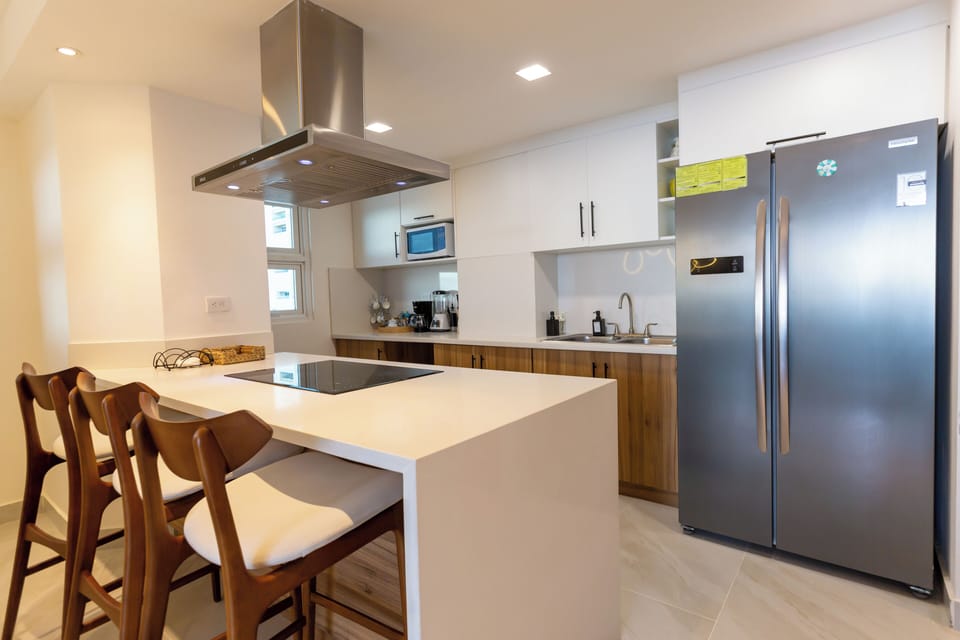 Full kitchen includes washer and dryer, coffee maker, toaster, microwave, etc.