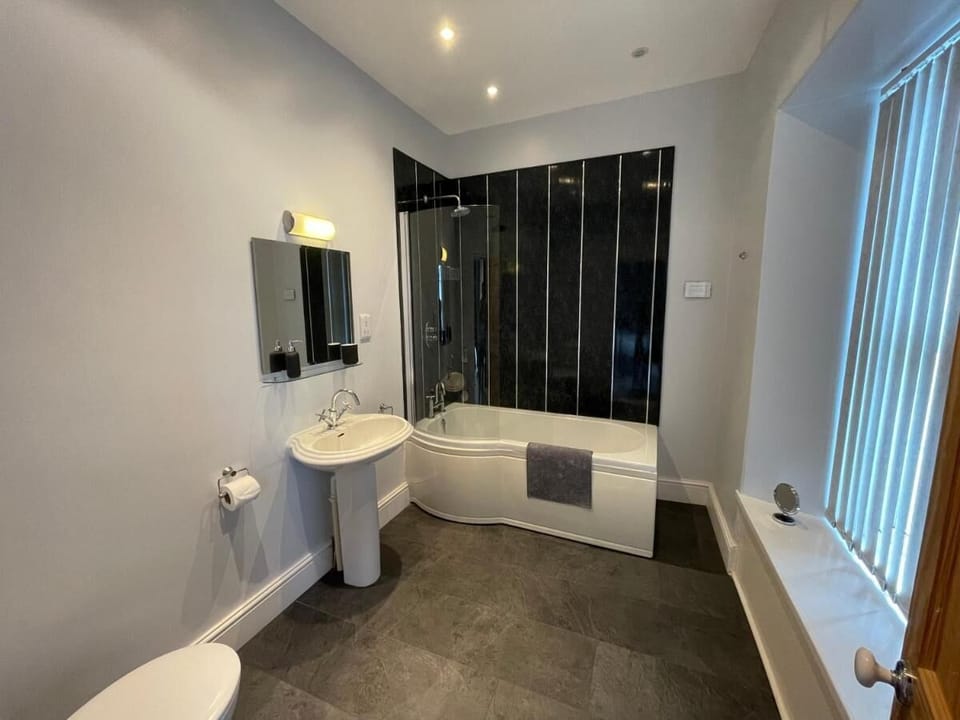 Deluxe Double or Twin Room | Bathroom | Hair dryer, towels, soap, shampoo