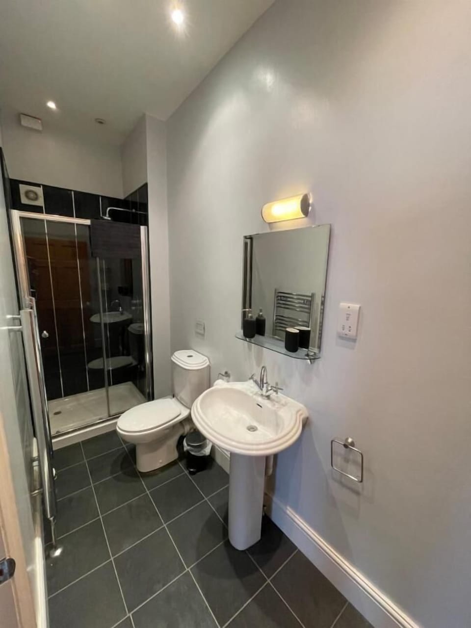 Comfort Double or Twin Room | Bathroom | Hair dryer, towels, soap, shampoo