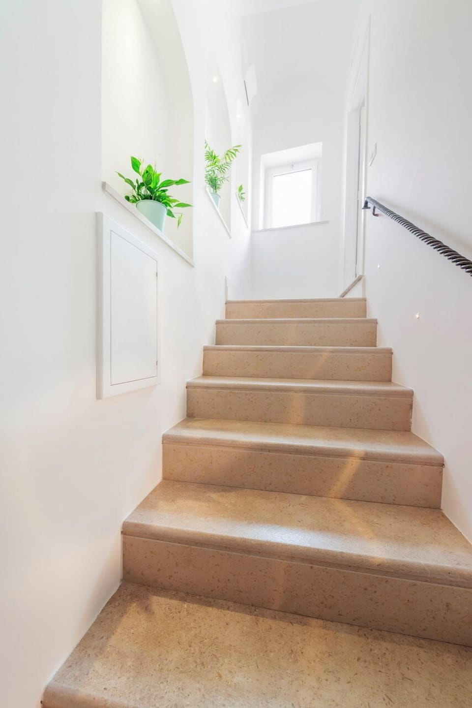 Handrails in stairways