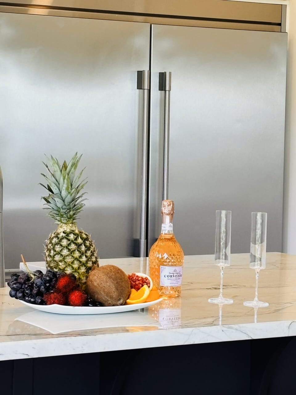 Chef's Kitchen with Two Ice Makers and Wine Cooler