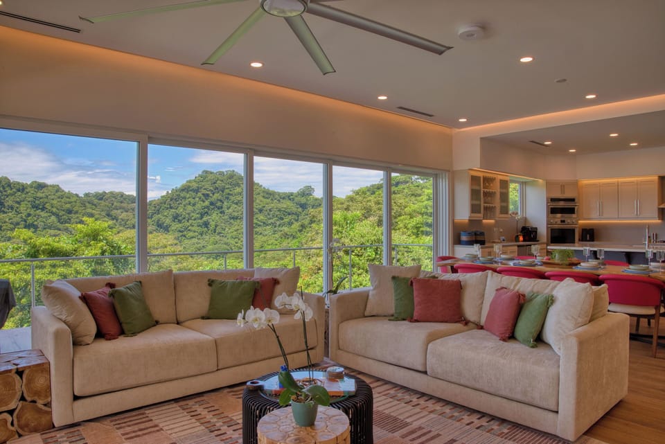 Ocean, Marina and Forest View Living Room