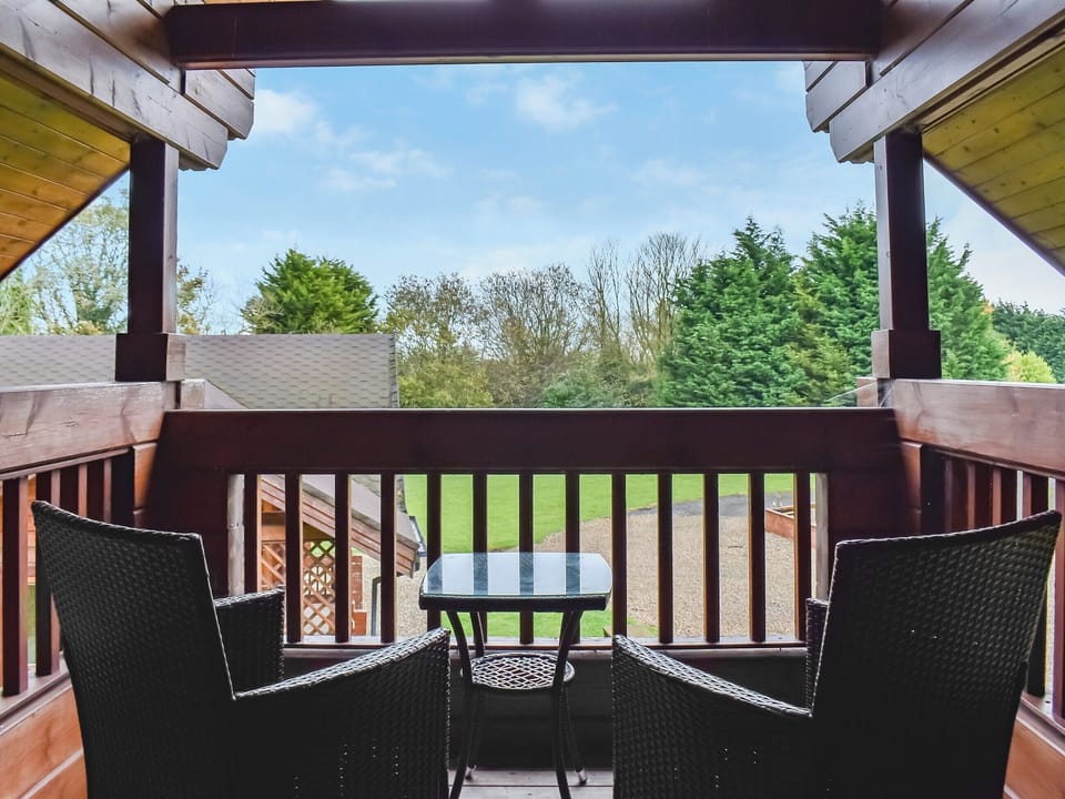 Balcony | Foxglove - Lowfield Log Cabins, Staintondale near Scarborough