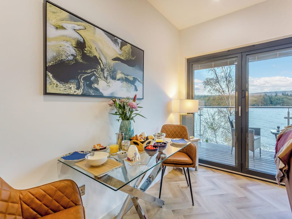 Open plan living space | Kimcraigan Lodge, Lochend