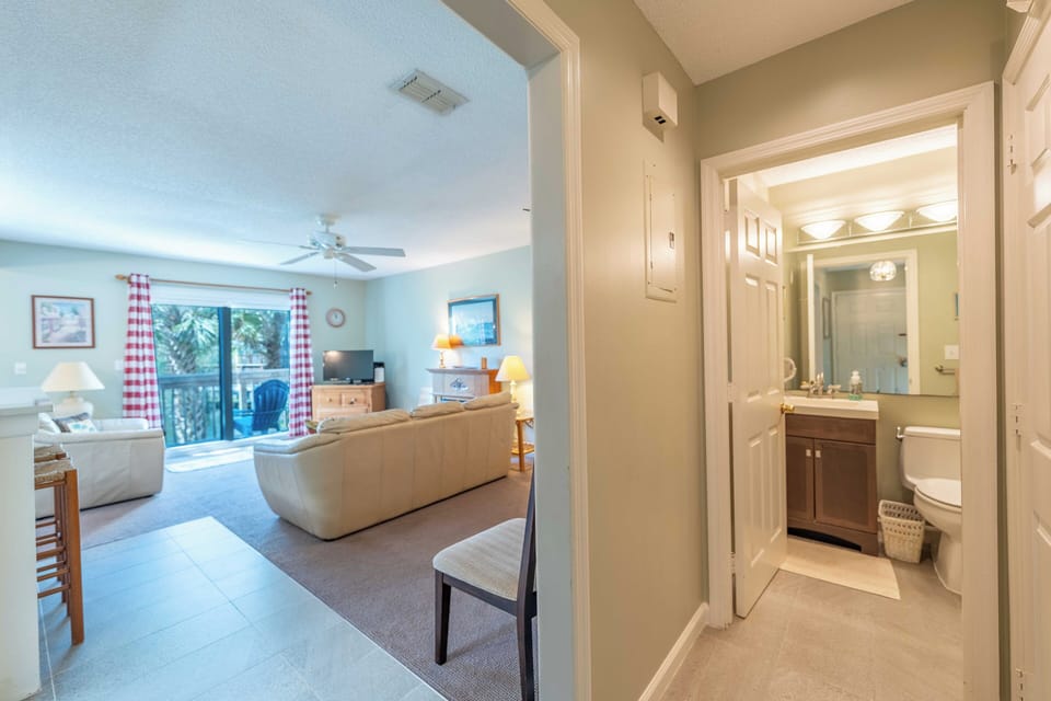 B1 Living Room with Downstairs Bathroom