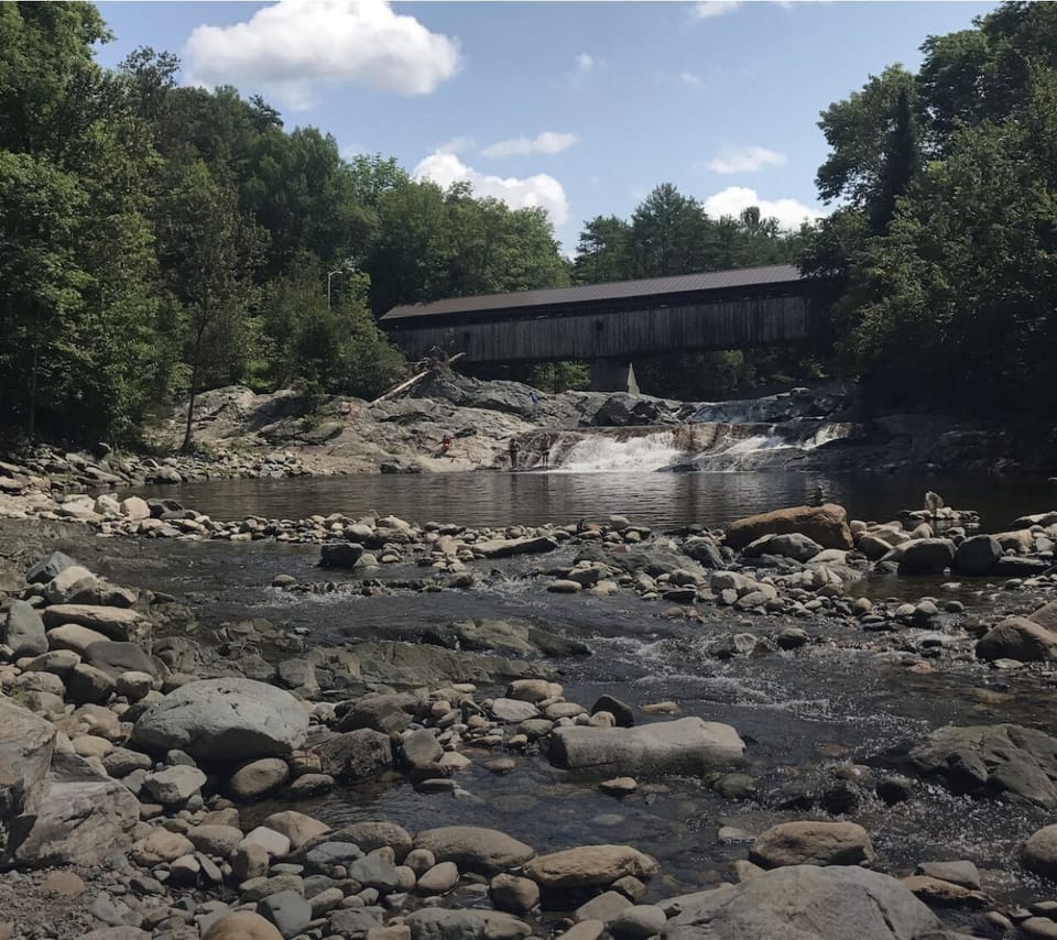 Swiftwater swimming hole - just up the road from house!