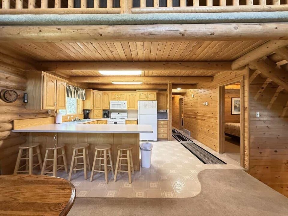 Kitchen on the main level equipped with everything you need to make the perfect home cooked meal.