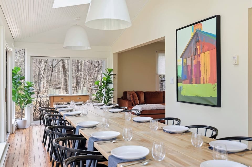 Farm house table in main house