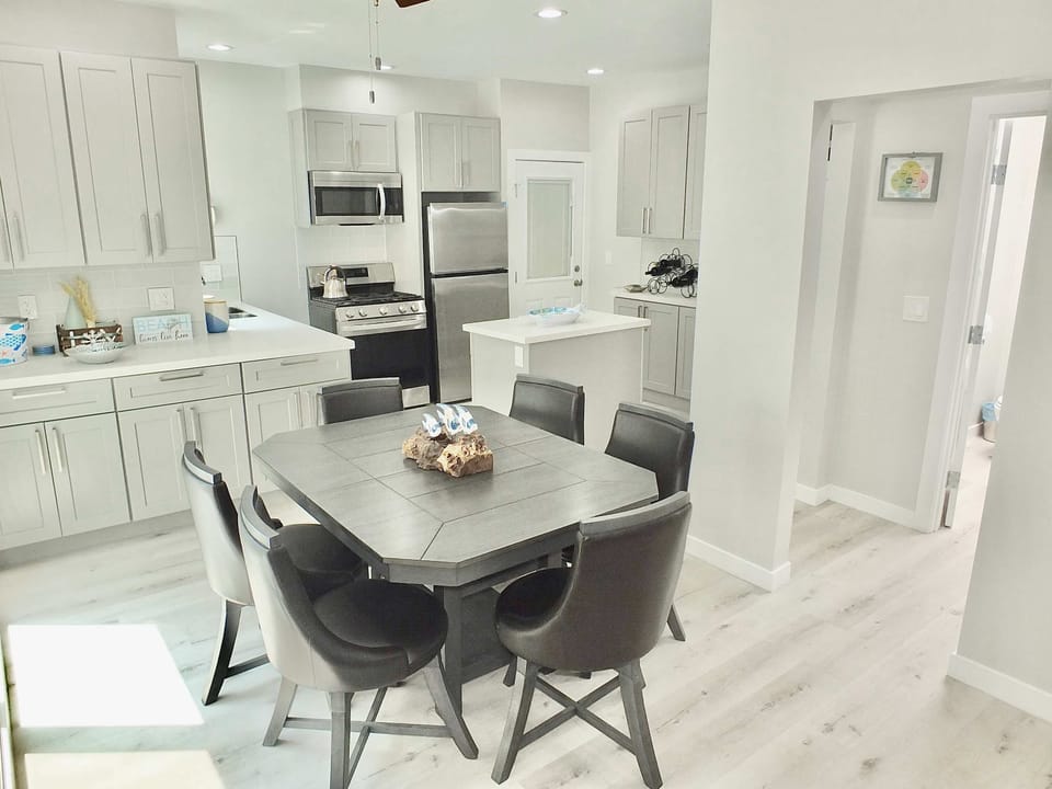 Dining table with seating for 6