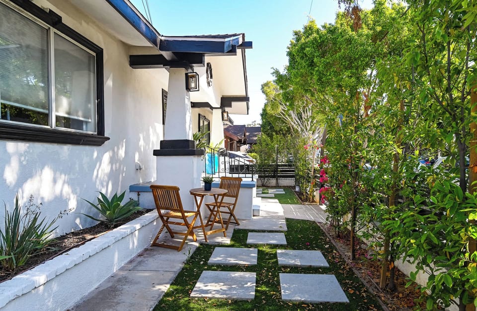 Outdoor seating in the garden