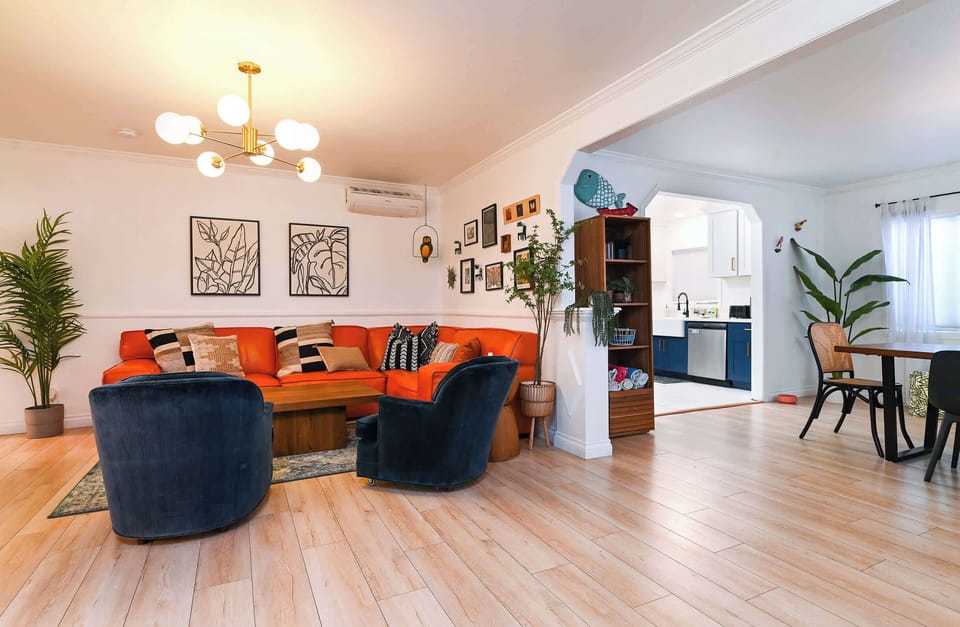 Comfortable seating in the living room for you and your guests