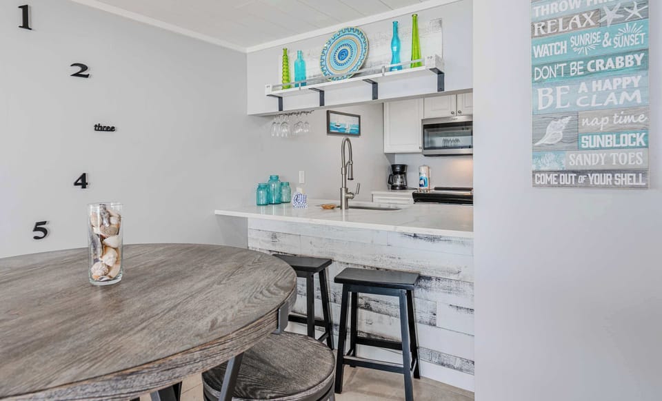 Dining and kitchen area