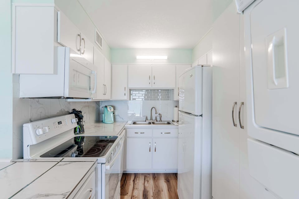 Fully stocked kitchen