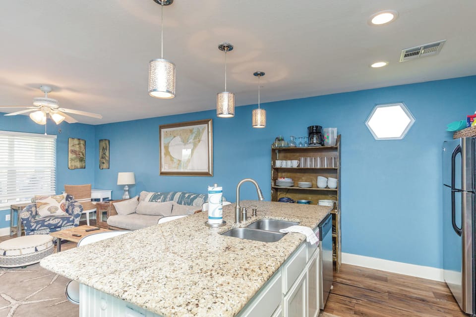 Large kitchen island