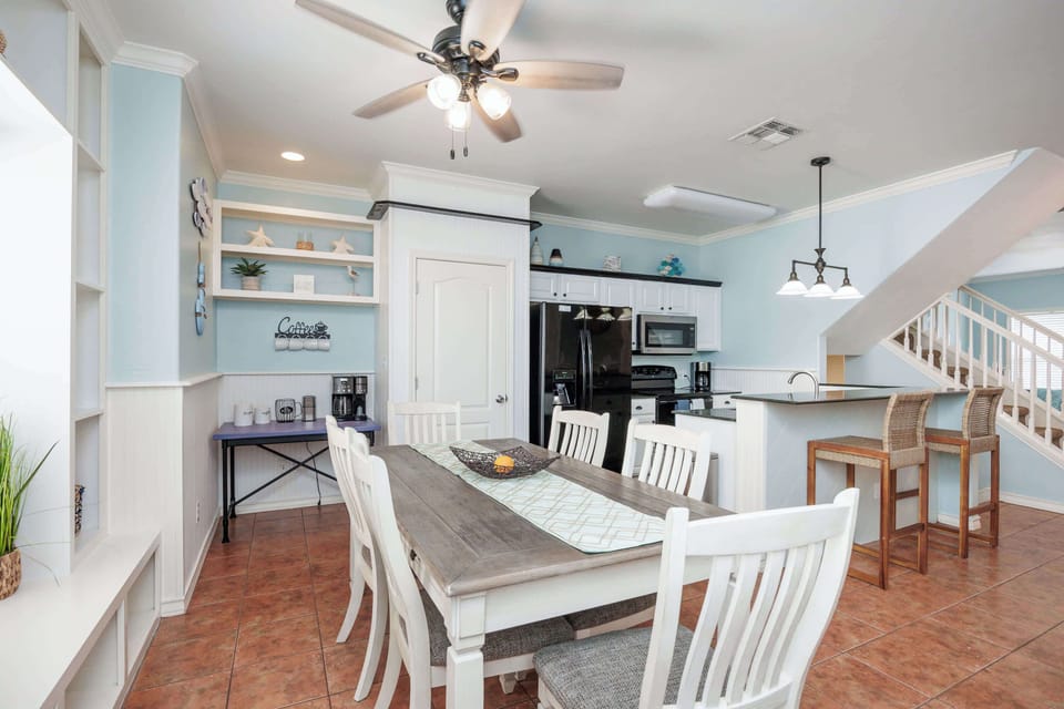 Dining table with seating for 6