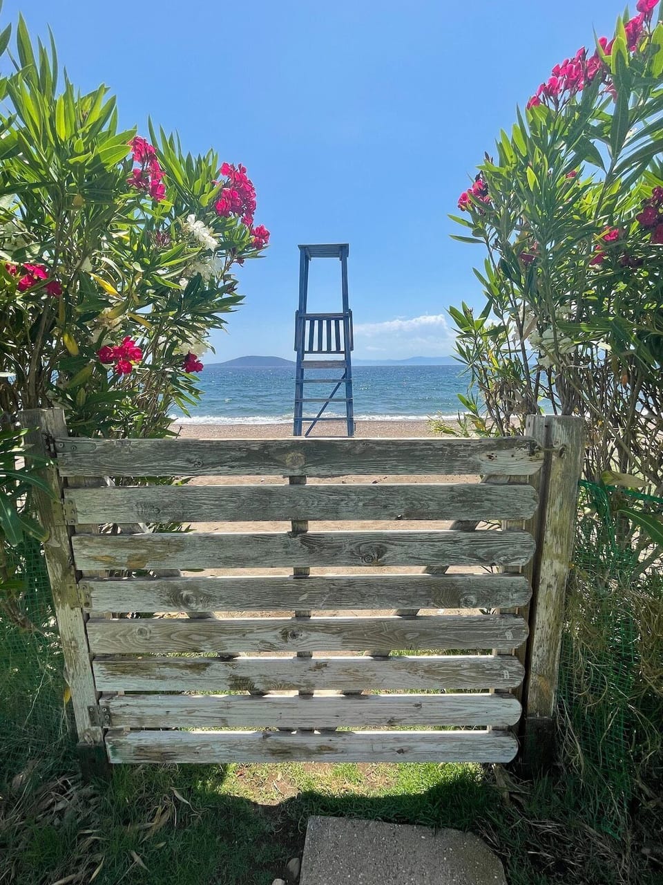Direct beach access from the property