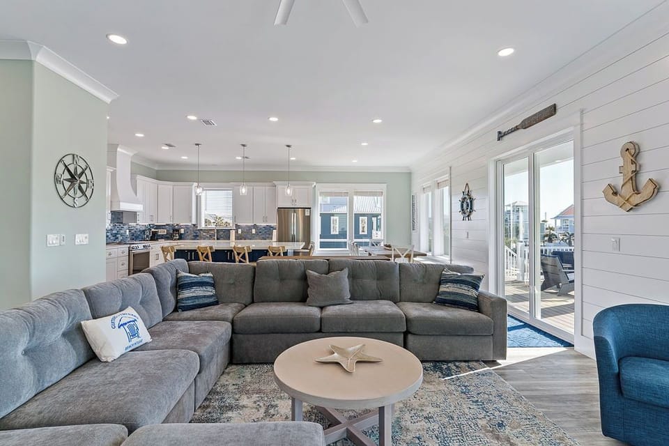 Plenty of seating in the living room