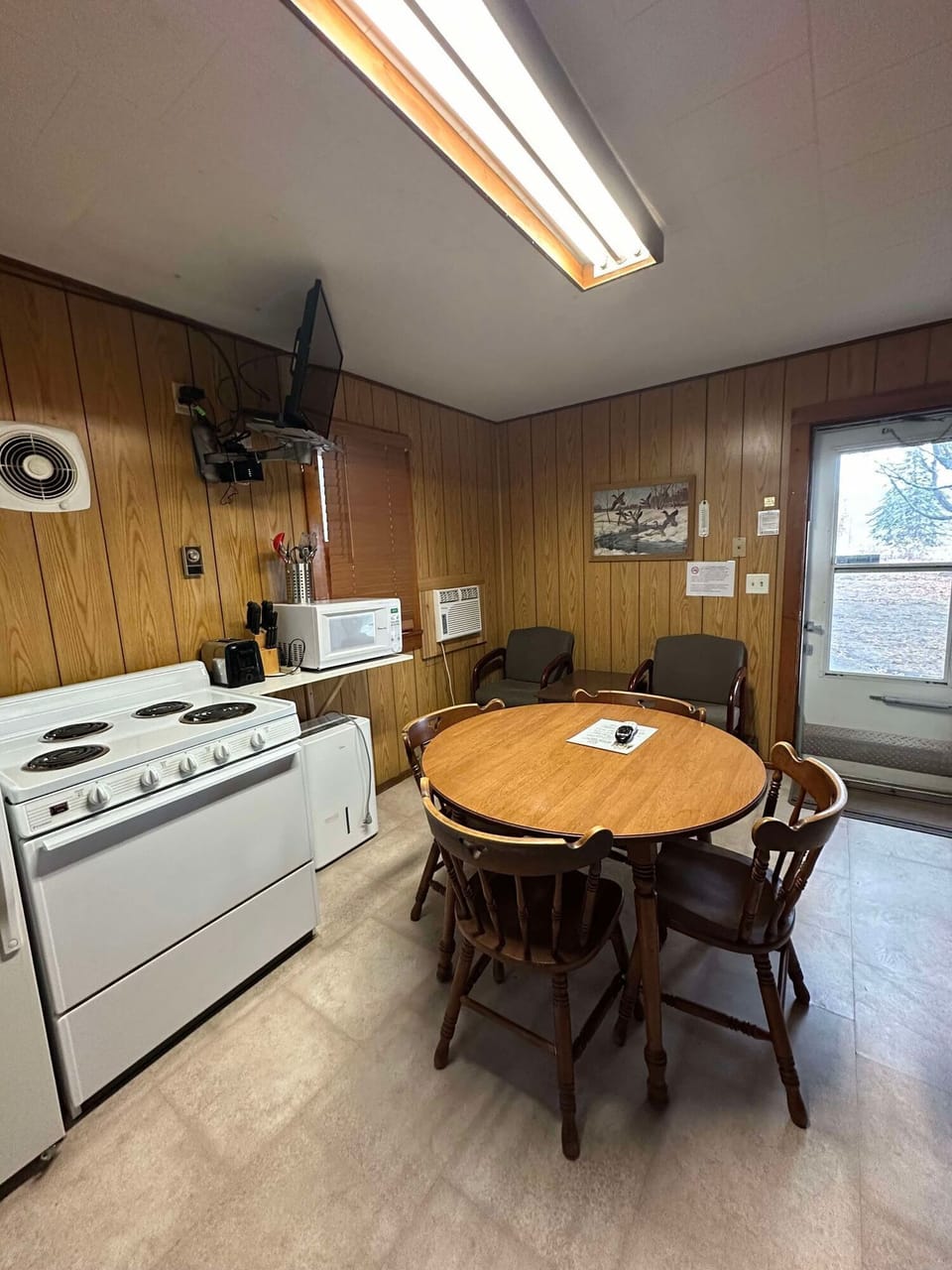 Another picture of the Kitchen/ Dining area / Living room