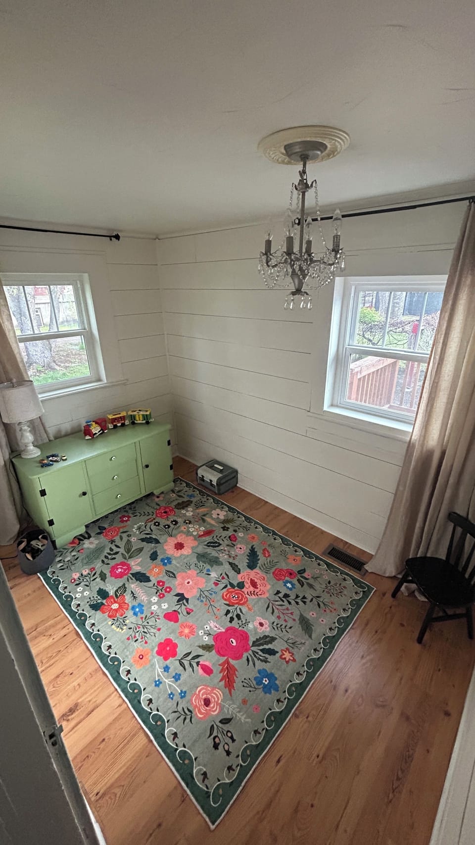 The little play room sits just off the kitchen and is stocked with some fun!