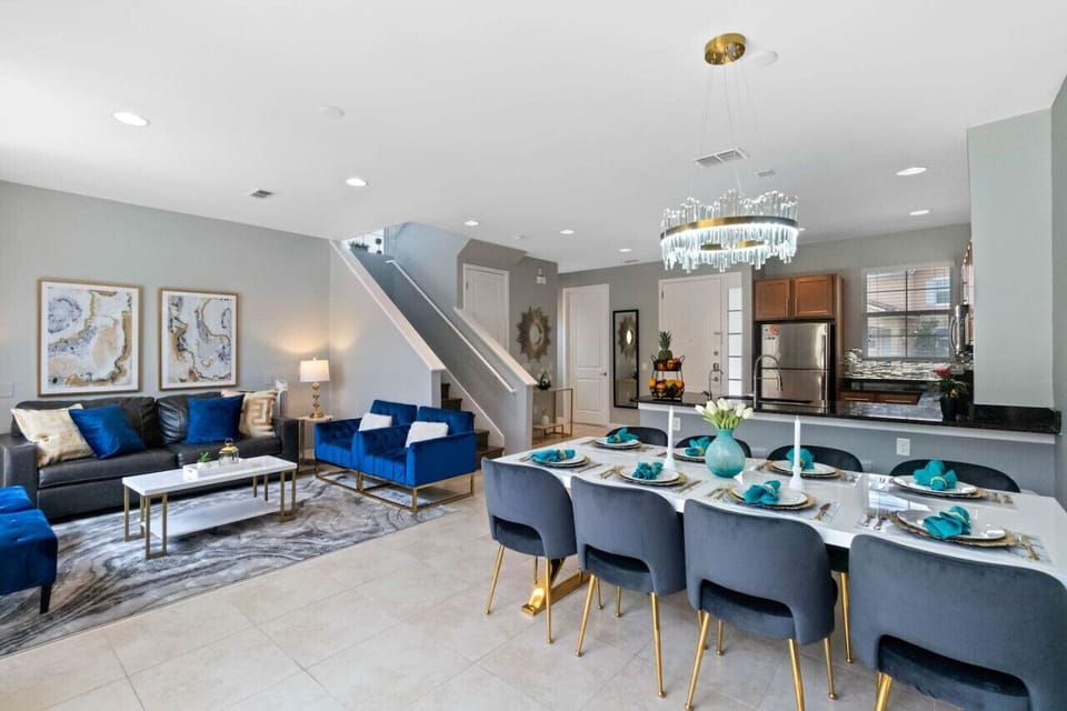 Professionally designed luxurious living space#Disney #Parks #kingdom #springs #RegalOaks #resort #Apartment #Vacation #Rental #waterpark #Kissimmee #Orlando #universal #citywalk