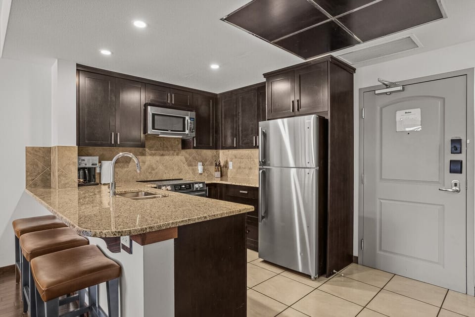 We want to make our guest’s stay as easy as possible - the kitchen is fully stocked with all cookware and utensils plus dishwasher tabs, cooking oil, S&P, Early Grey tea and Tim Horton’s ground coffee