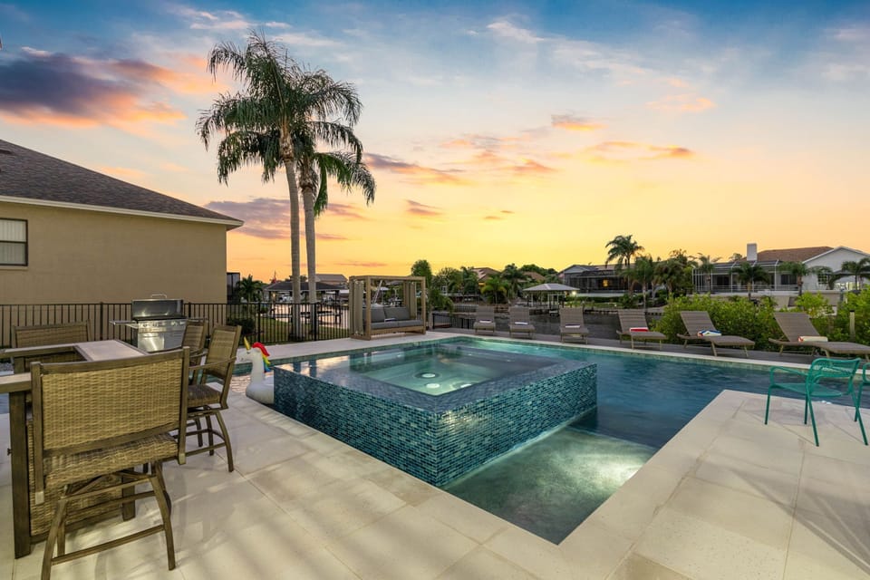 Adjacent to the pool, you'll find a rejuvenating spa area that promises to elevate your relaxation experience.