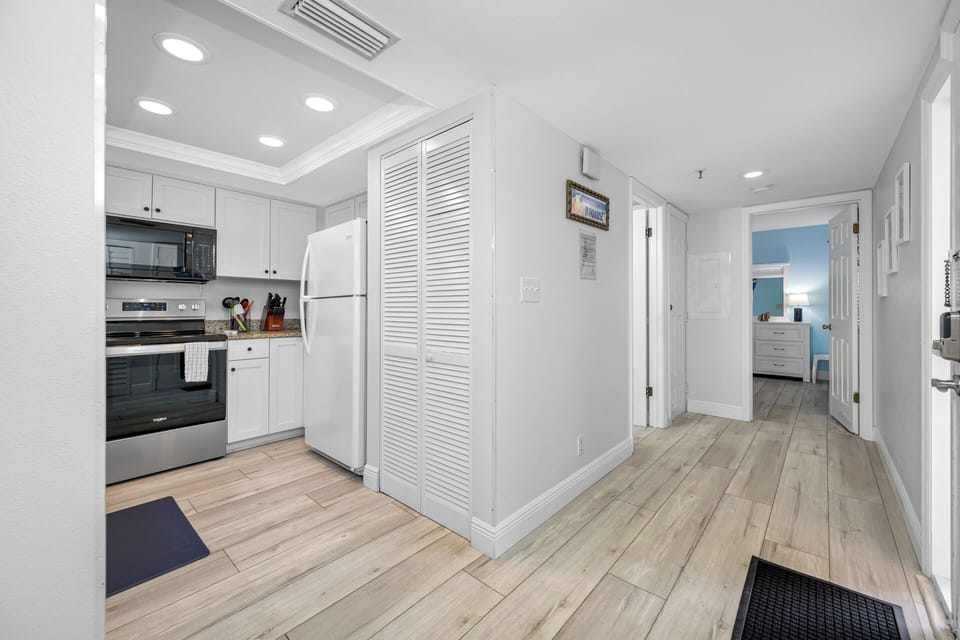 Kitchen and hallway