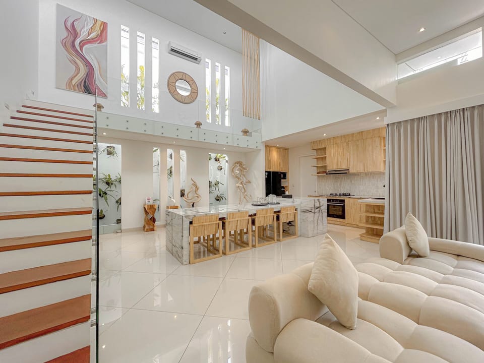 Villa, Pool View | Living area | Flat-screen TV