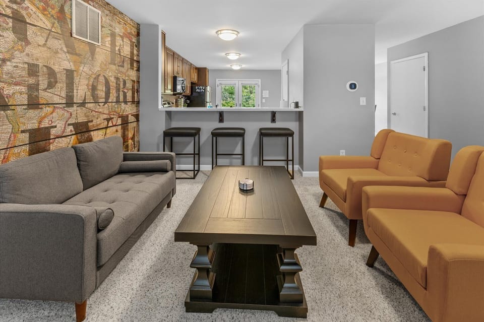 Mid level living room