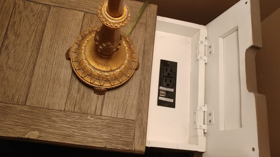 Primary Bedroom, bedside tables with USB ports, plugs