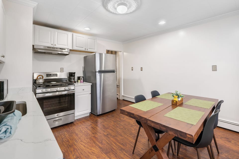 Fully-equipped kitchen for easy meal prep.
