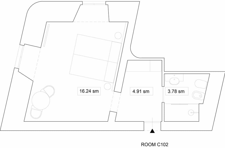 Deluxe Triple Room | Floor plan