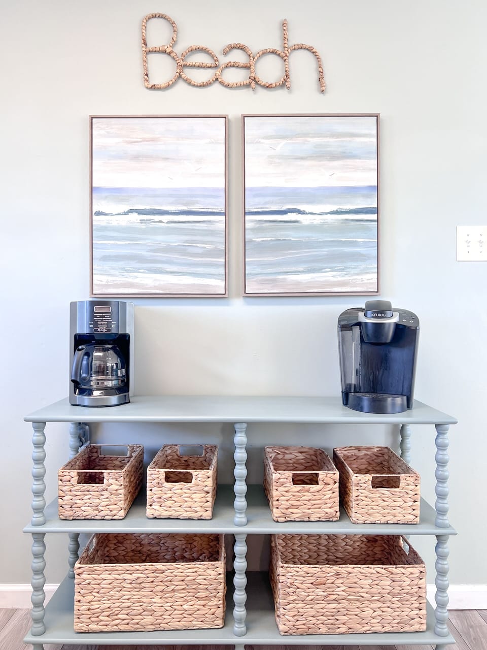 Extra storage and serving area in kitchen