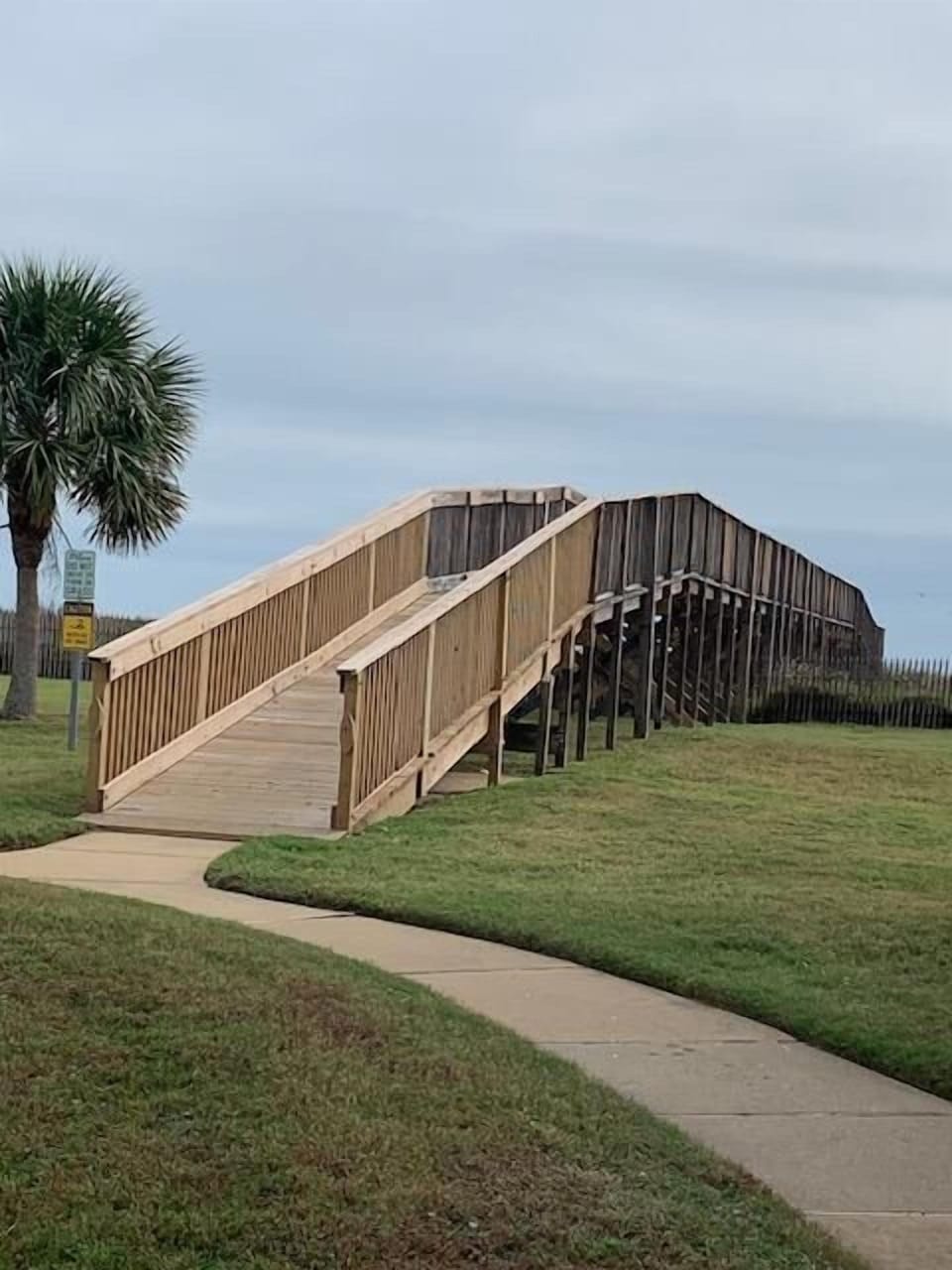 BEACH CROSSOVER IS EASILY ACCESSIBLE JUST A HALF BLOCK FROM THE HOUSE